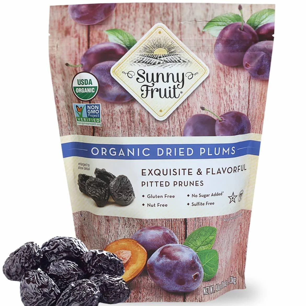 Sunny Fruit Organic Dried Plums 8.8oz