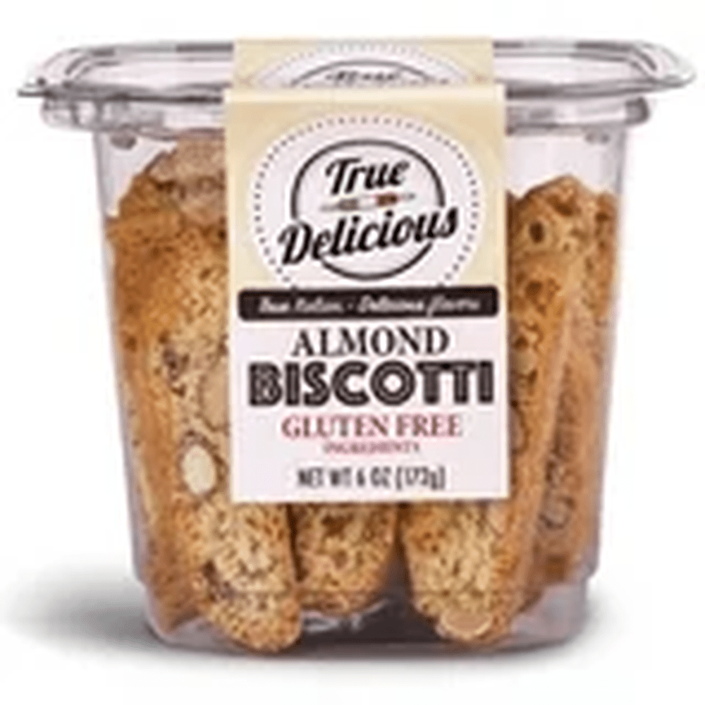 True Delic Gluten Free Whole Almond Biscotti 6oz