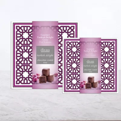Divan Turkish Delight Chocolate Coated Rose 250gr