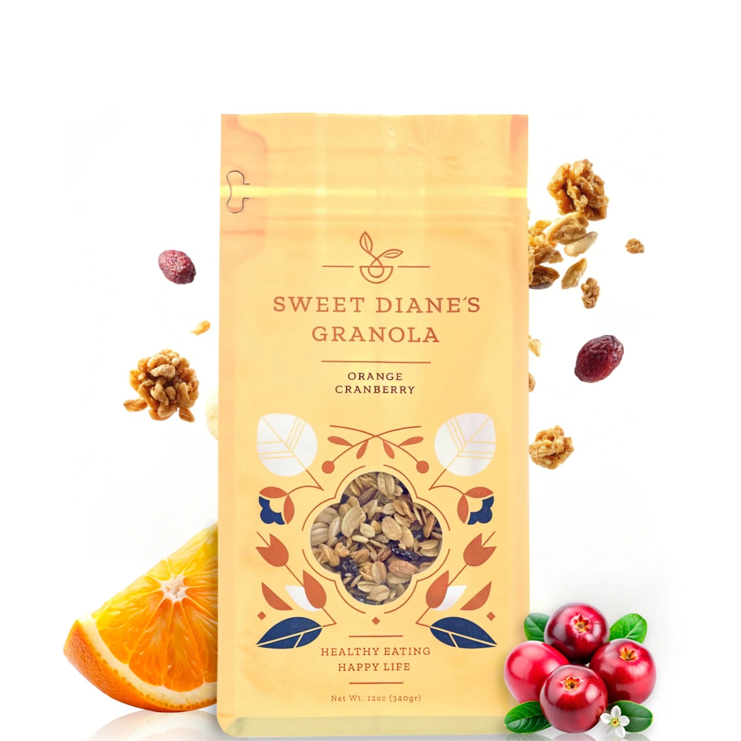 Sweet Diane's Orange Cranberry Granola 12oz