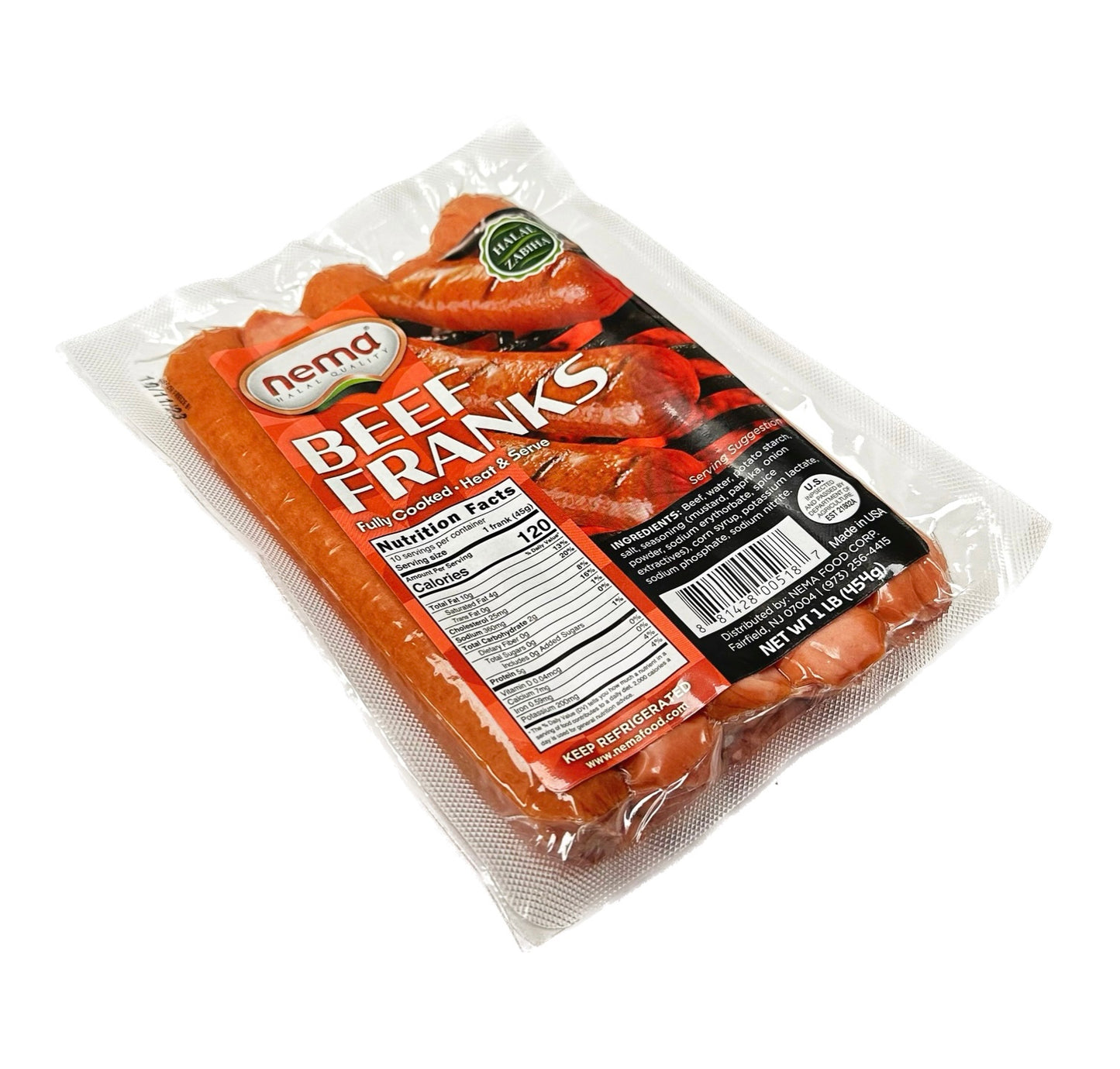 Nema Beef Franks 1lb