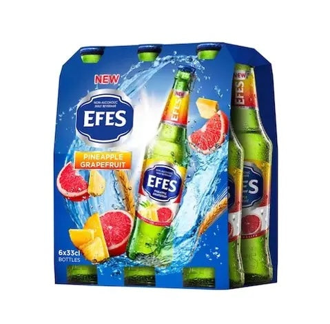 Efes Non Alcoholic Pinapple And Grapefruit 6X33cl
