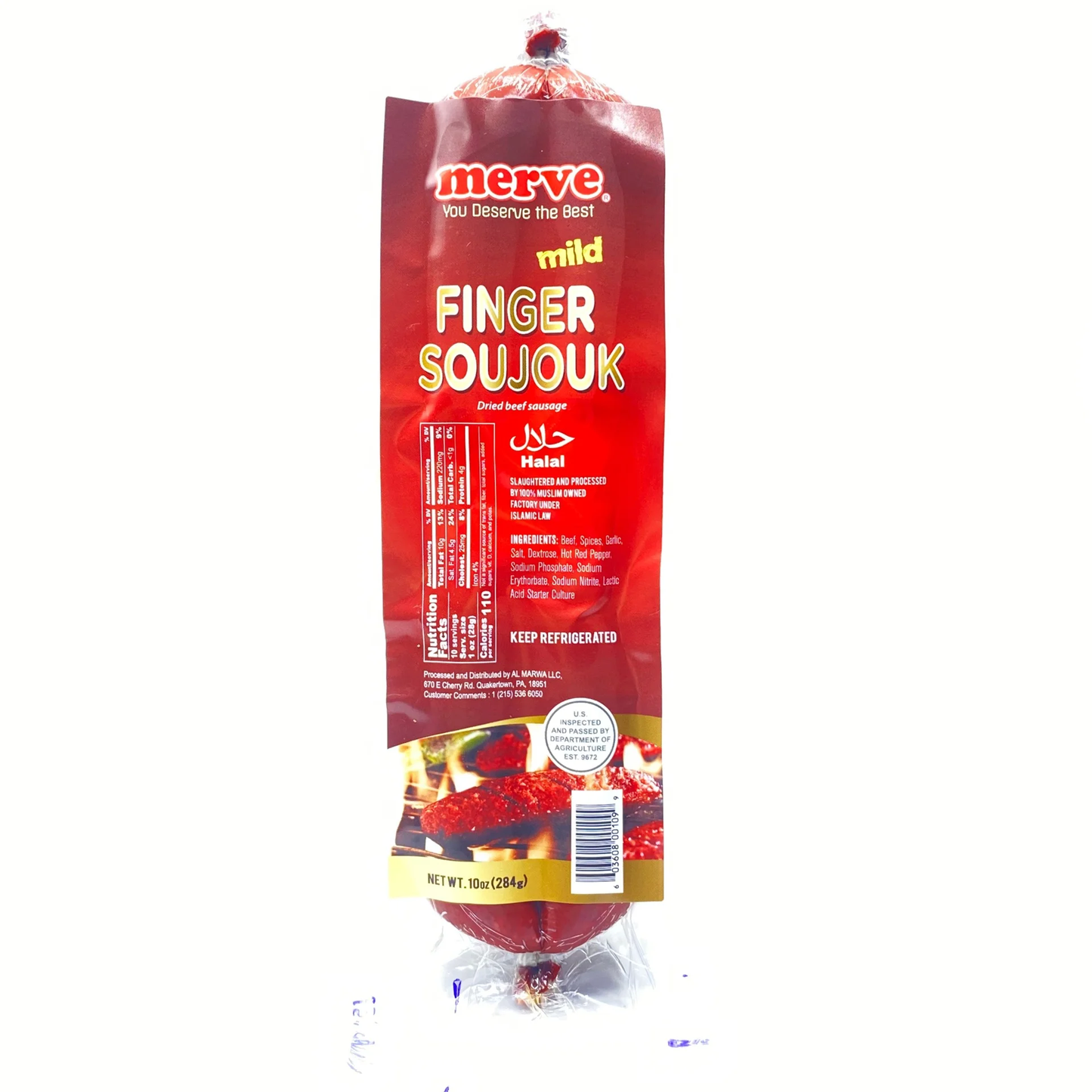 Merve Beef Finger Soujouk Mild  283g