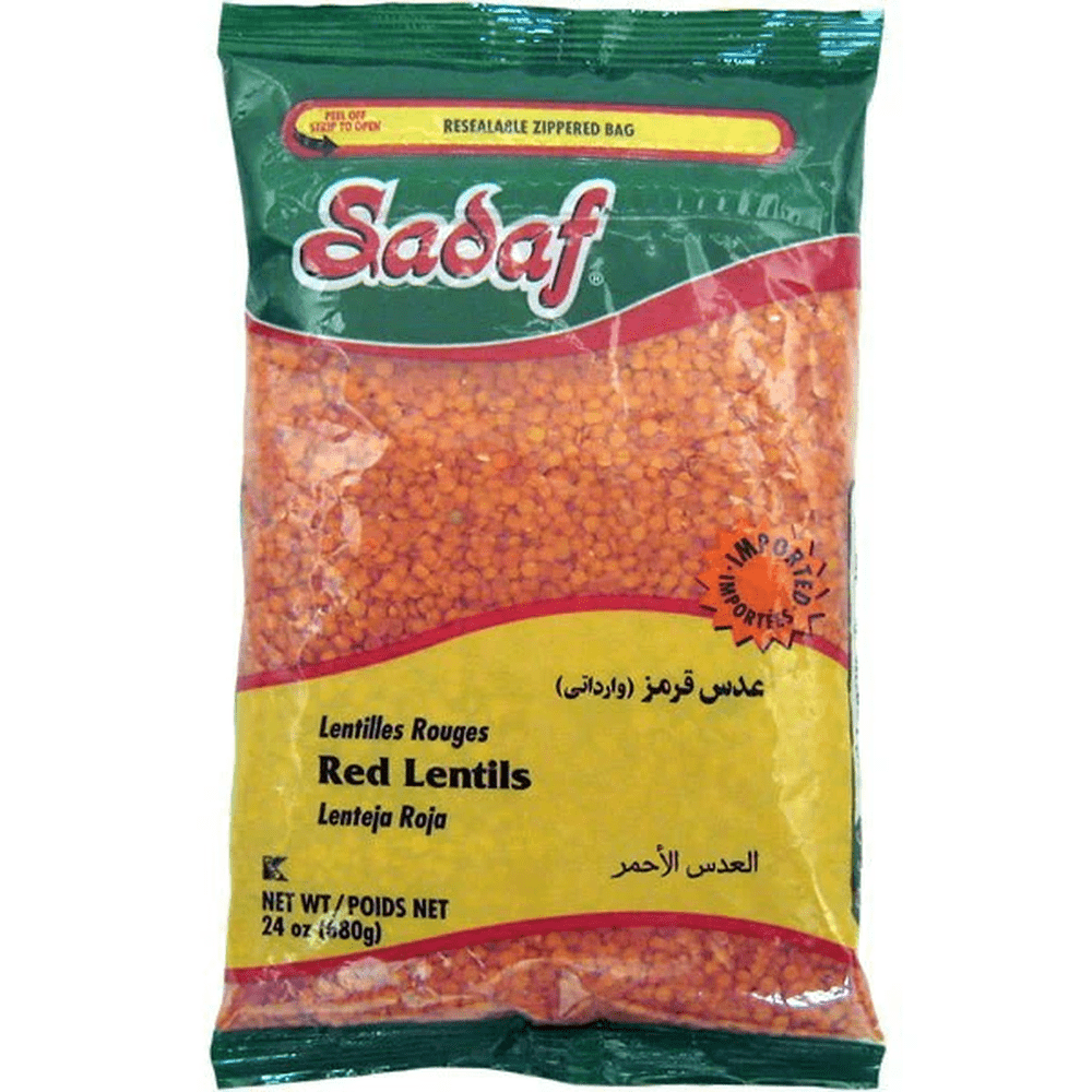 Sadaf Red Lentils Imported 24oz