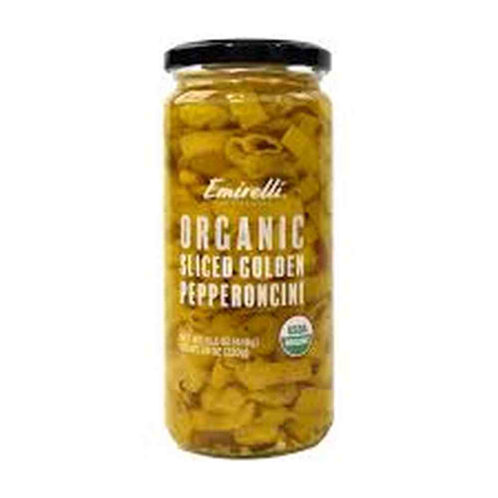Emirelli Organic Sliced Golden Pepperoncini 440gr