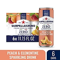 San Pellegrino Zero Peach & Clementine 6x330ml