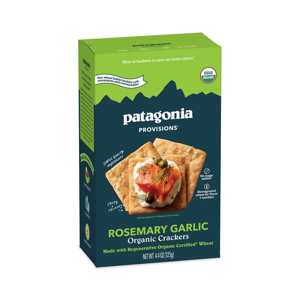 Patagonia Provisions Organic Rosemary Garlic Crackers 4.4oz