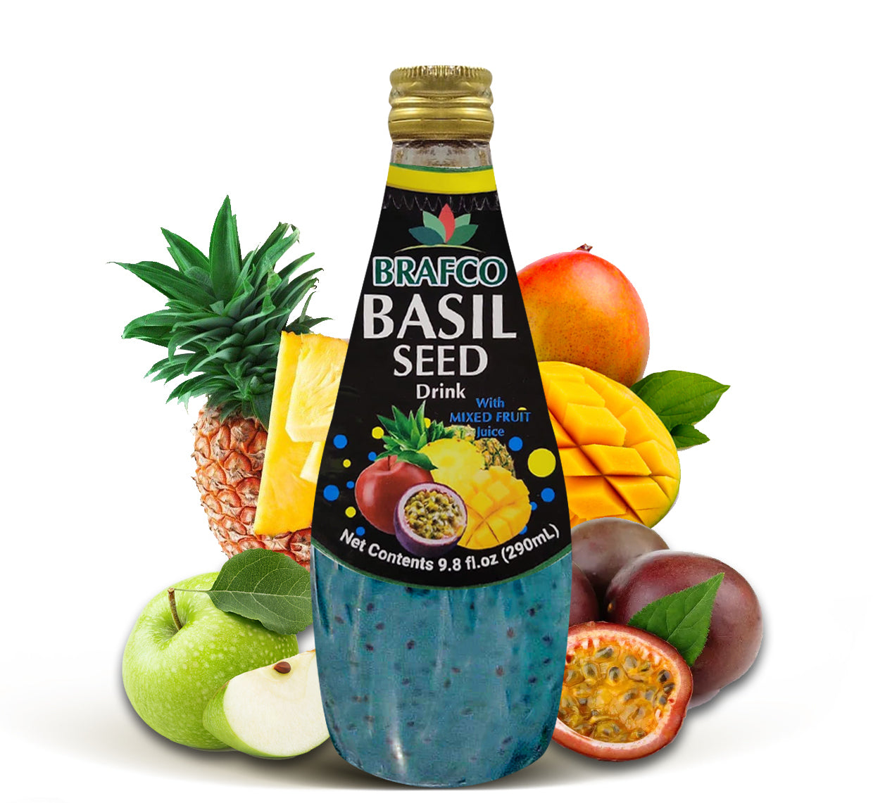 Brafco Basil Seed w Mixed Fruit 290ml