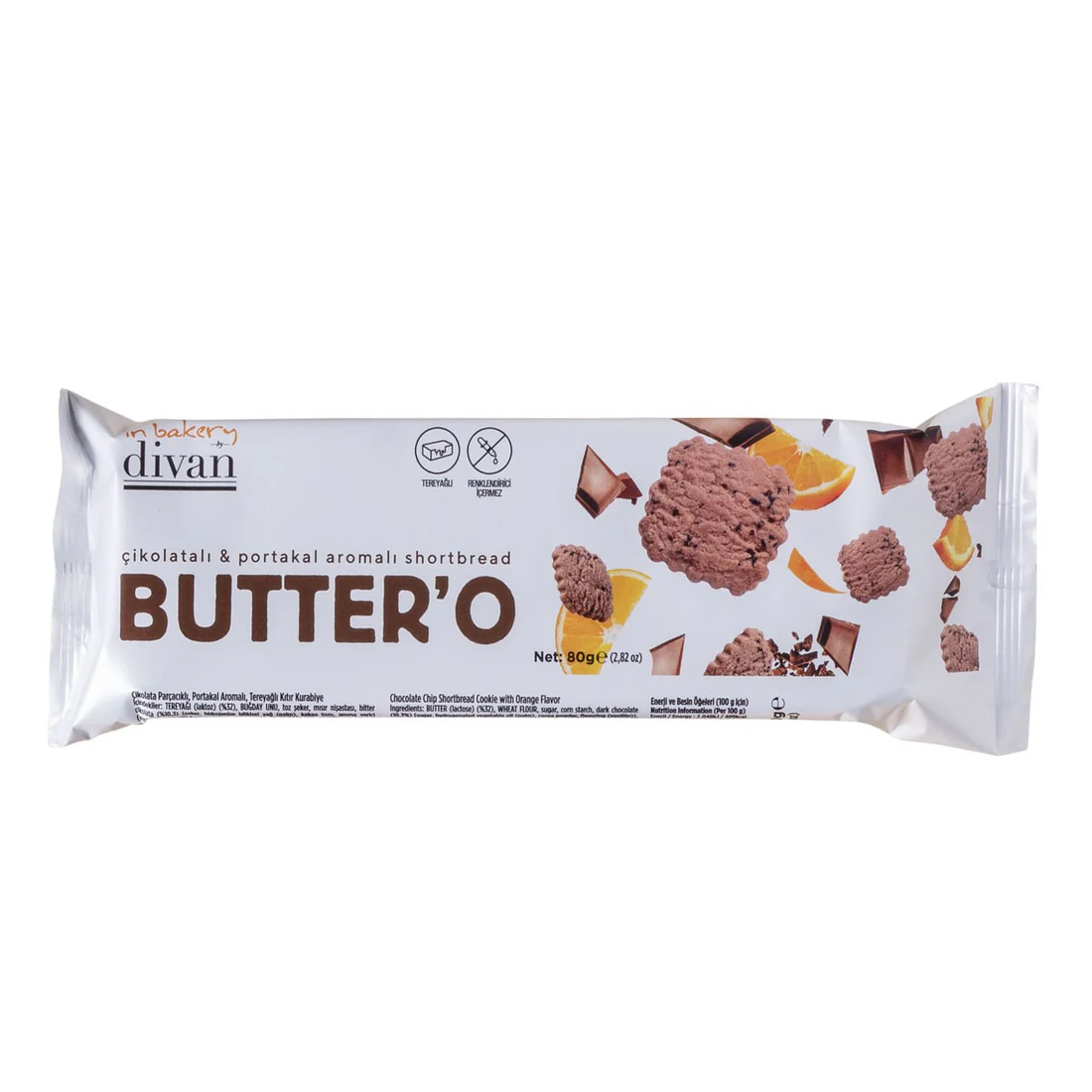 Divan Chocolate & Orange Cookies 80g
