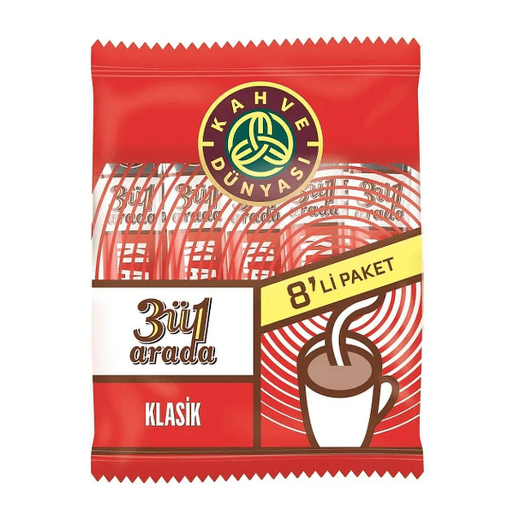 Kahve Dunyasi 3 in 1 Coffee 8x18g
